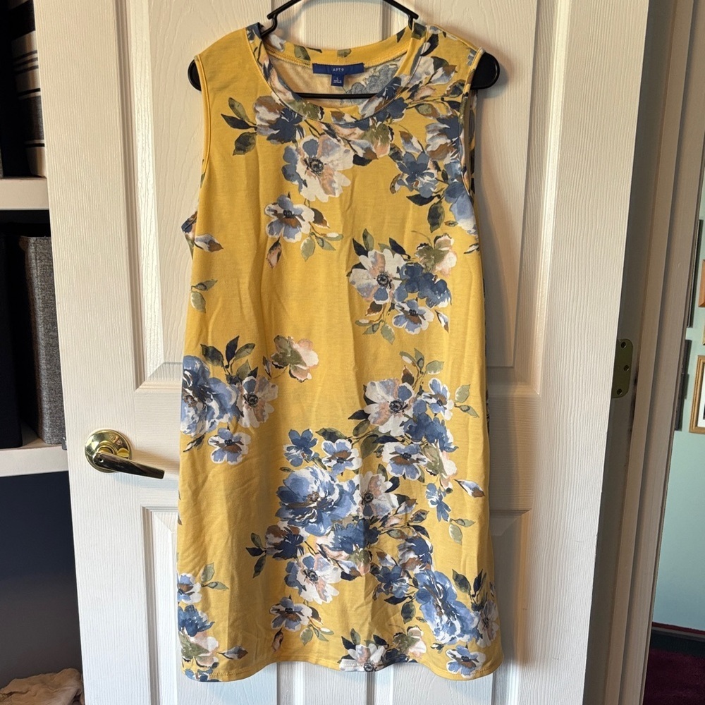 NWT Yellow Floral Dress